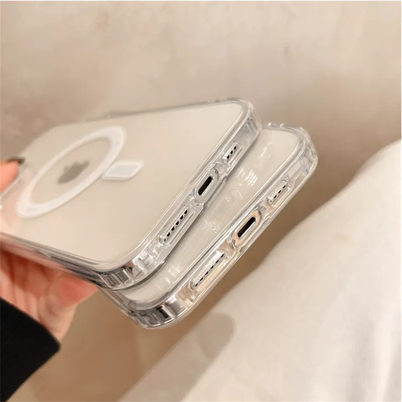 Magsafe Magnetic Wireless Charging Case Clear Hard Cover