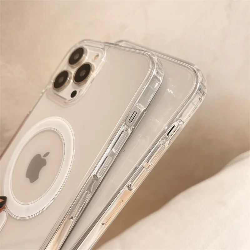 Magsafe Magnetic Wireless Charging Case Clear Hard Cover